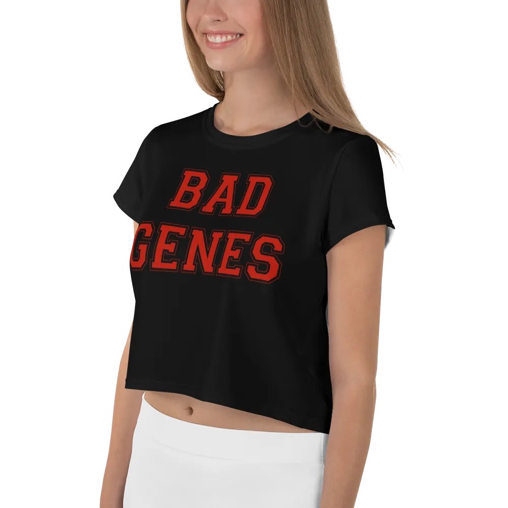 (2 sided) Bad Genes Terrible DNA crop tee product image (4)