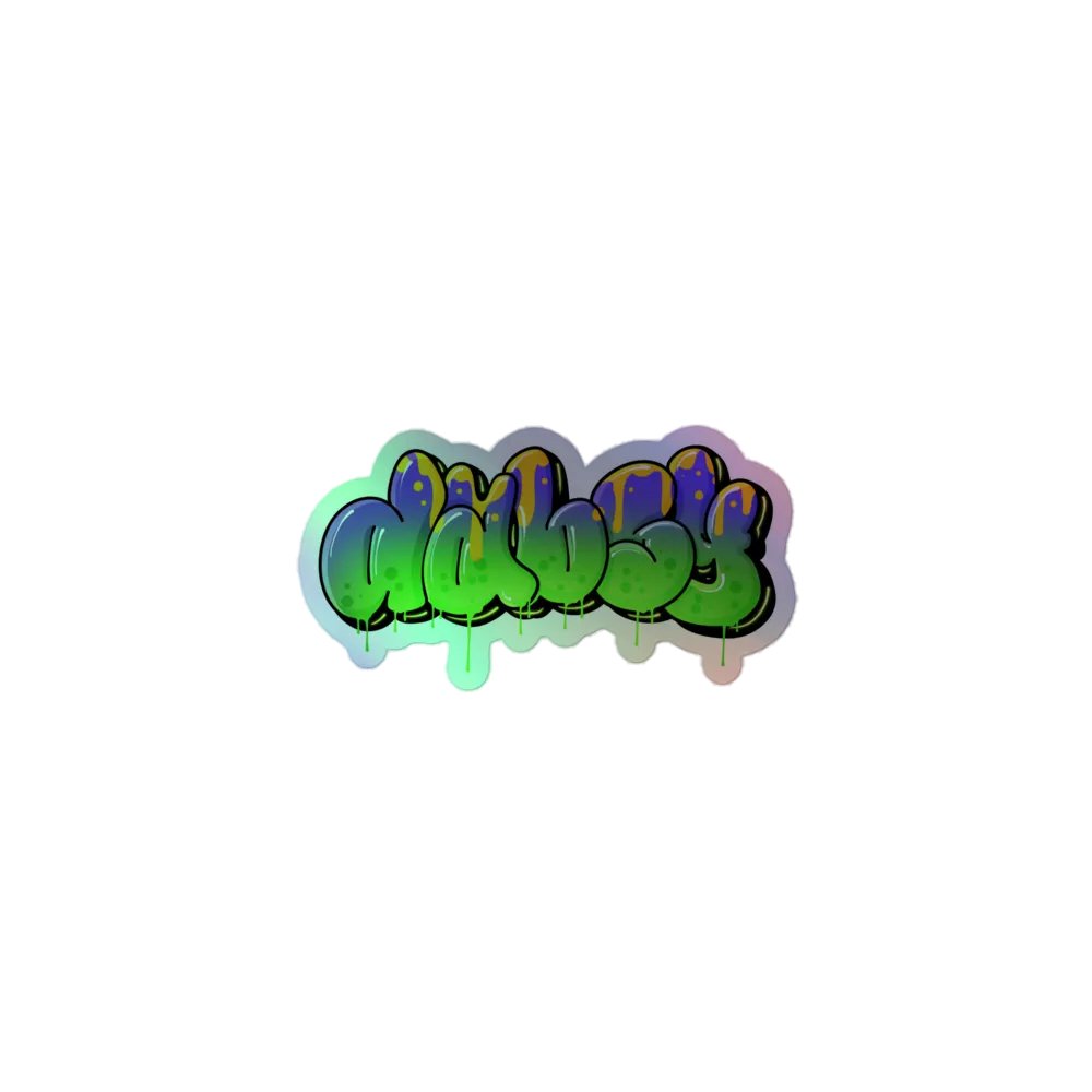 dabsy holographic sticker product image (1)