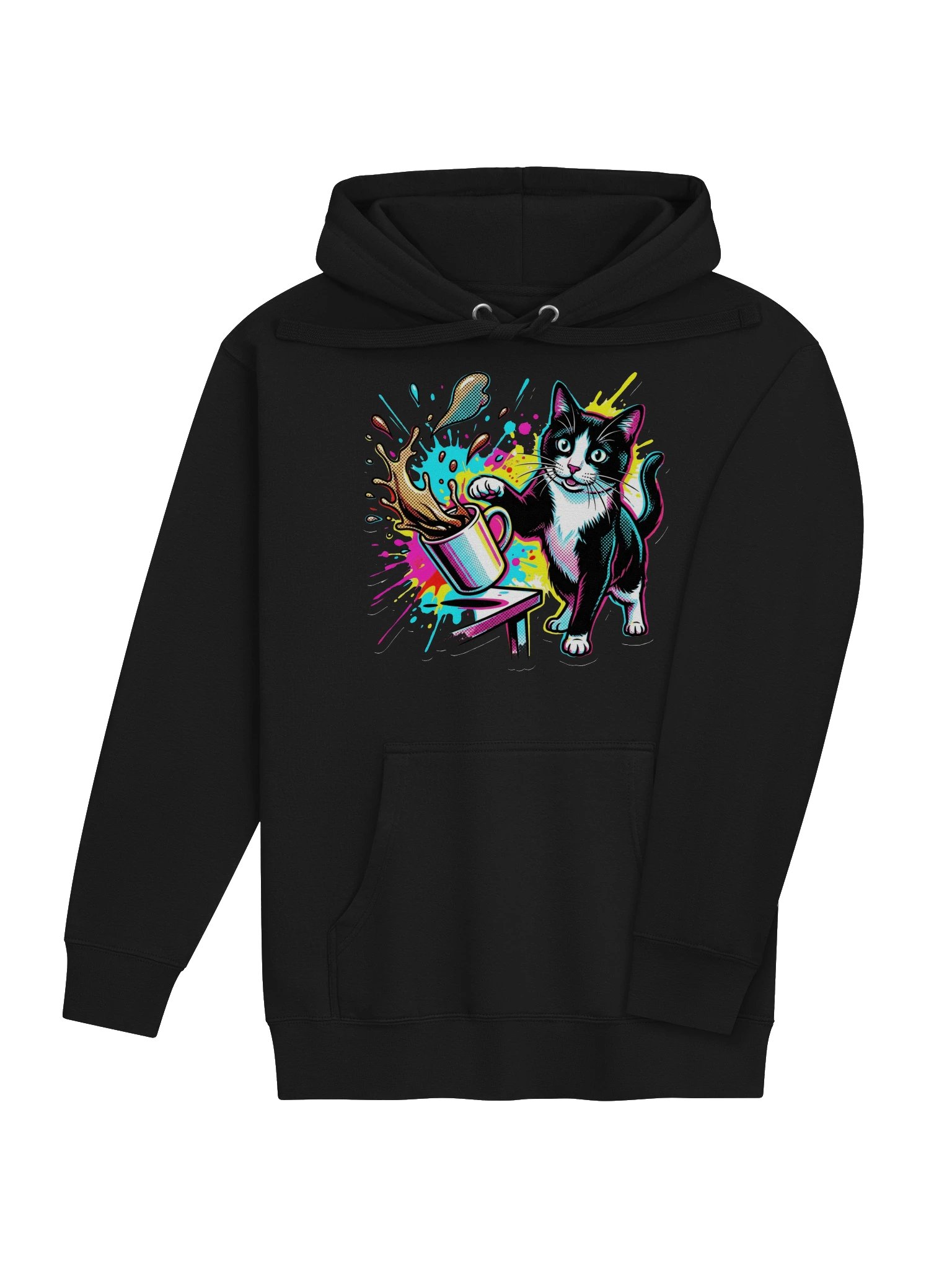 Coffee Push Cat Hoodie product image (13)