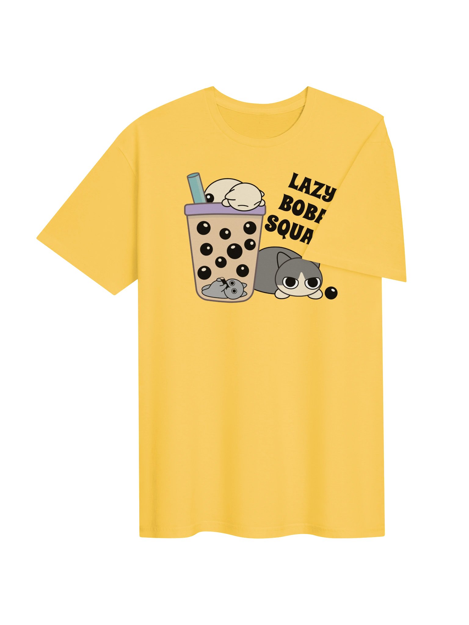 Boba Cat - Unisex Adult Super Soft Lightweight T-shirt product image (3)