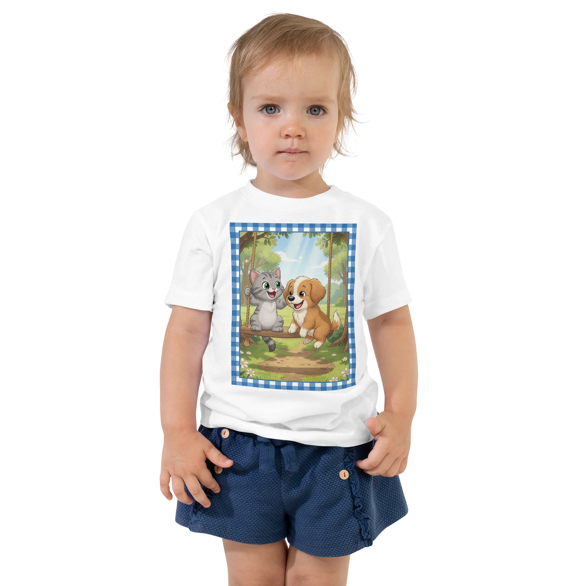 Kitten and Puppy Swing Toddler Tee product image (1)