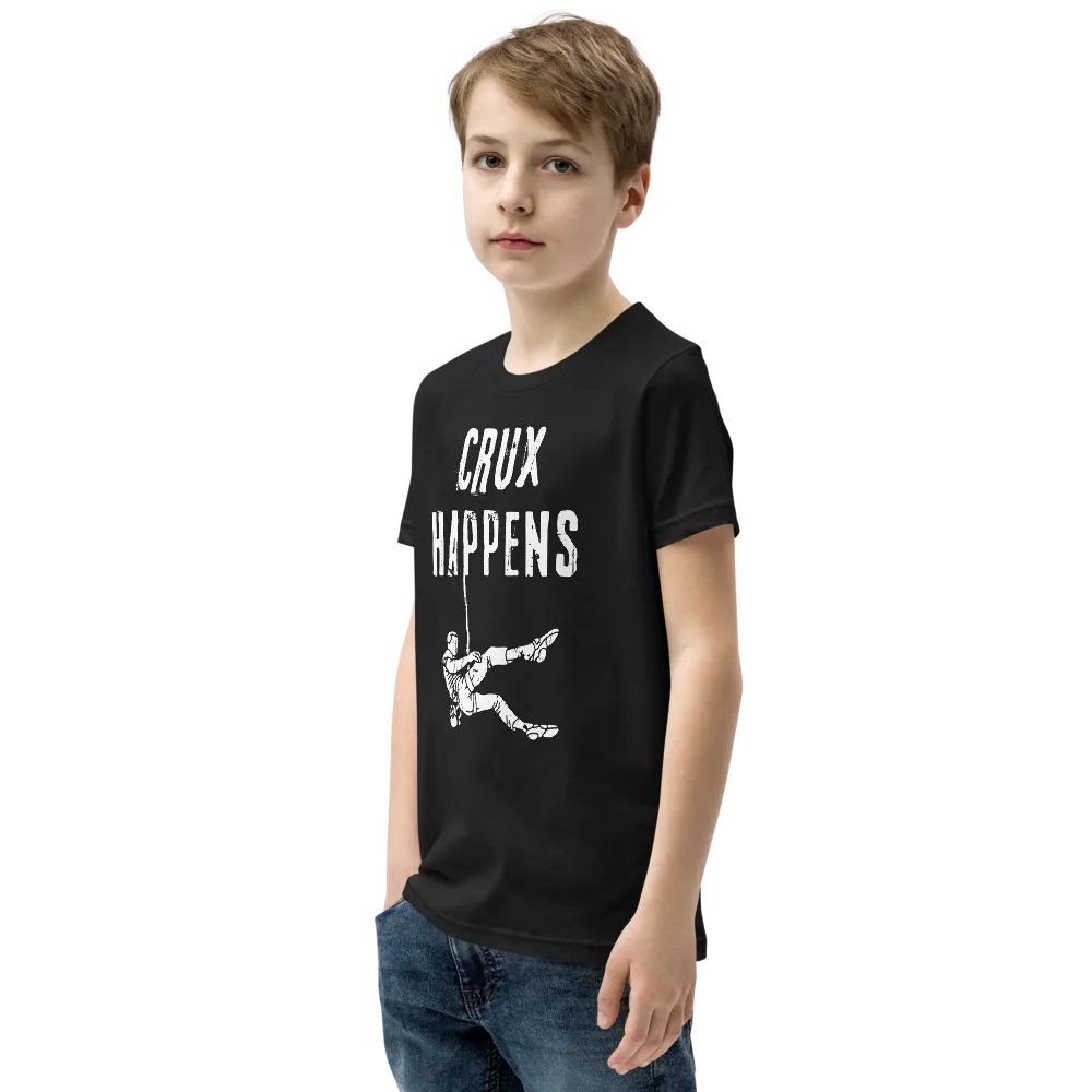 Crux Happens - Youth Climbing T-Shirt product image (7)