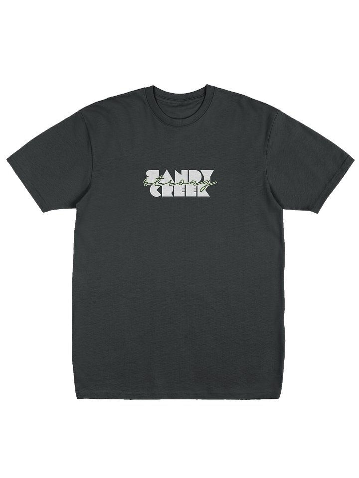 White Logo Sandy Creek Strong Script Men's Tee product image (3)
