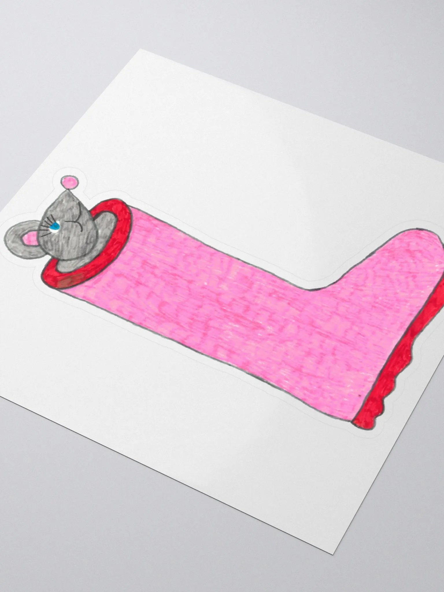 Rain boot mouse sticker product image (3)