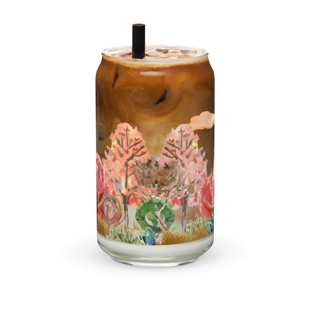 Camping Bear Glass Can | Wilderness Adventure Drinkware product image (11)
