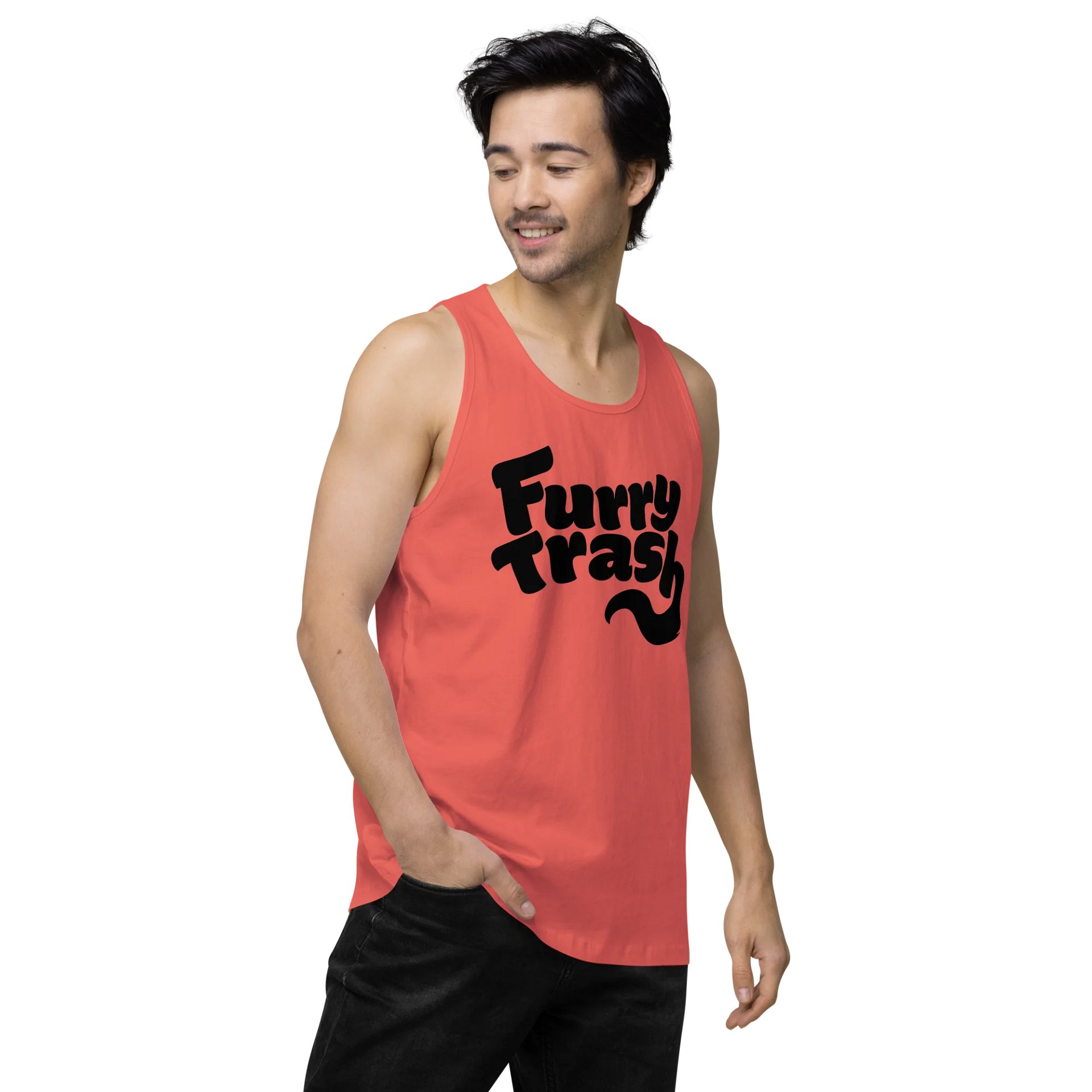 Furry Trash Tank – Bubble Logo (Black Print) product image (17)