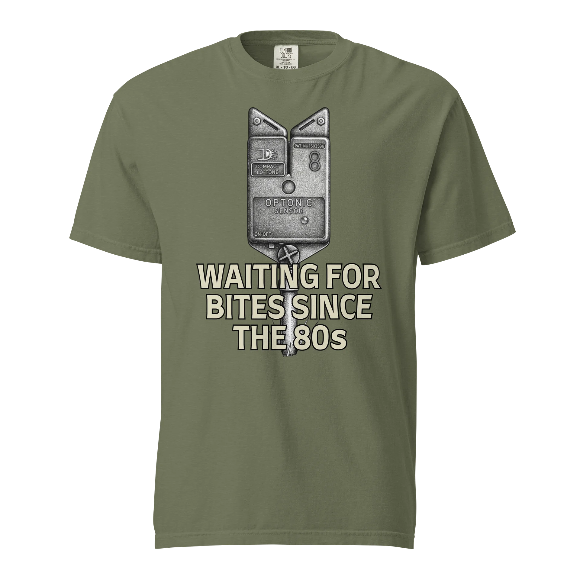 Optonic Bite Alarm "Waiting For Bites Since The 80s" T-Shirt product image (2)