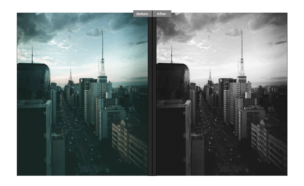 preset Black and White City product image (5)