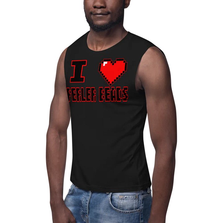 I Heart Perler Bead 2 Tank product image (2)