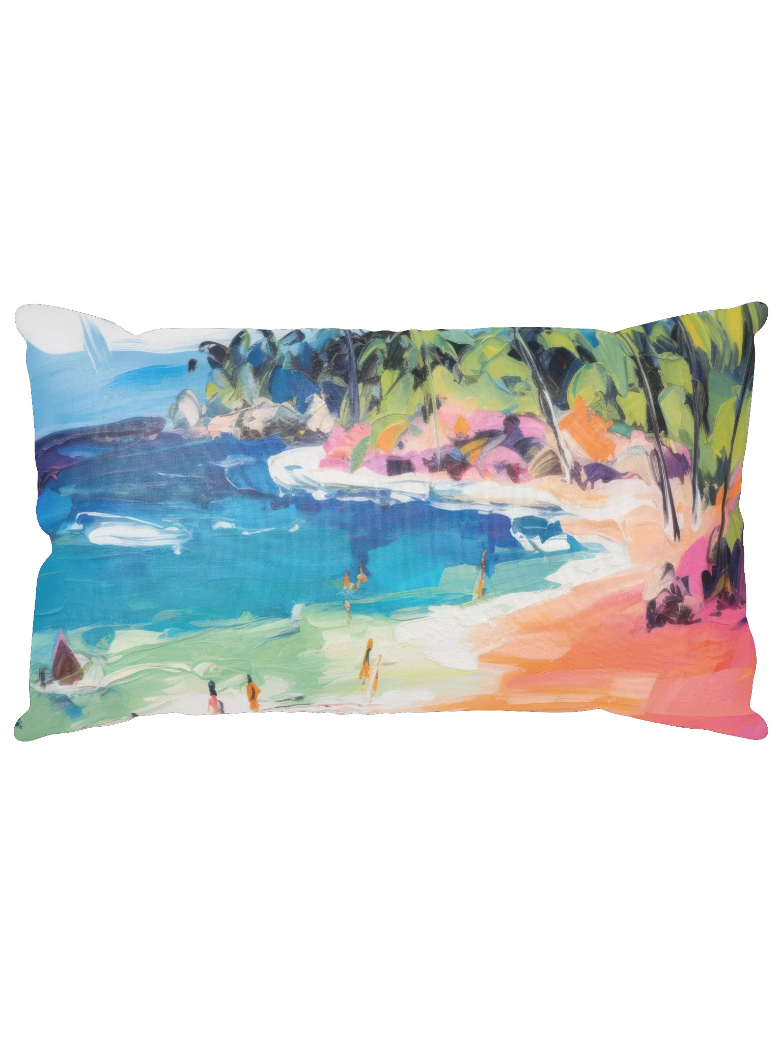 Tropical Beach Scene All-Over Print Basic Pillow product image (13)