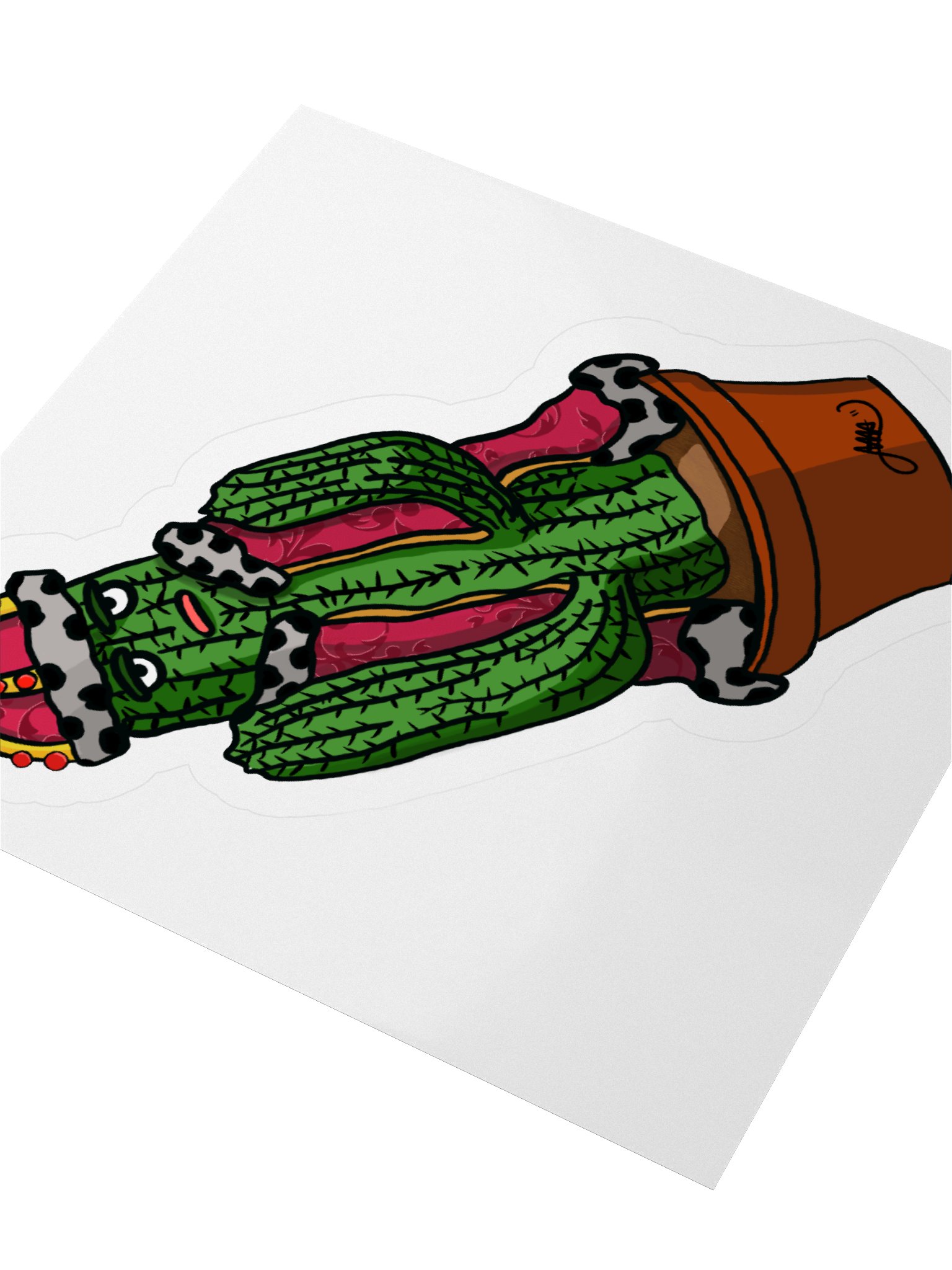 Royal Cactus Kiss Cut Stickers product image (6)