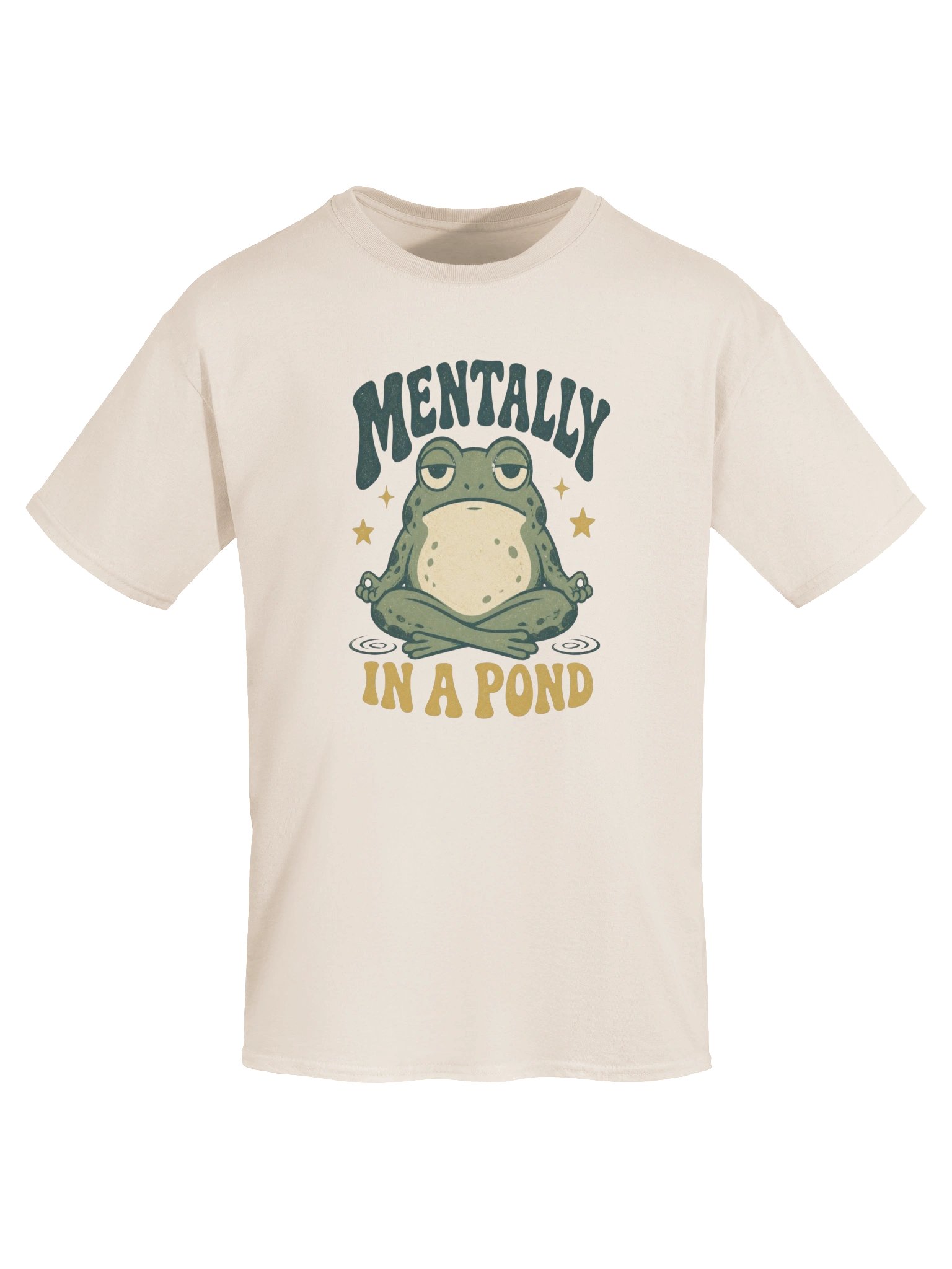 Mentally In A Pond Frog T-Shirt – Funny Vintage Frog Lover Graphic product image (34)