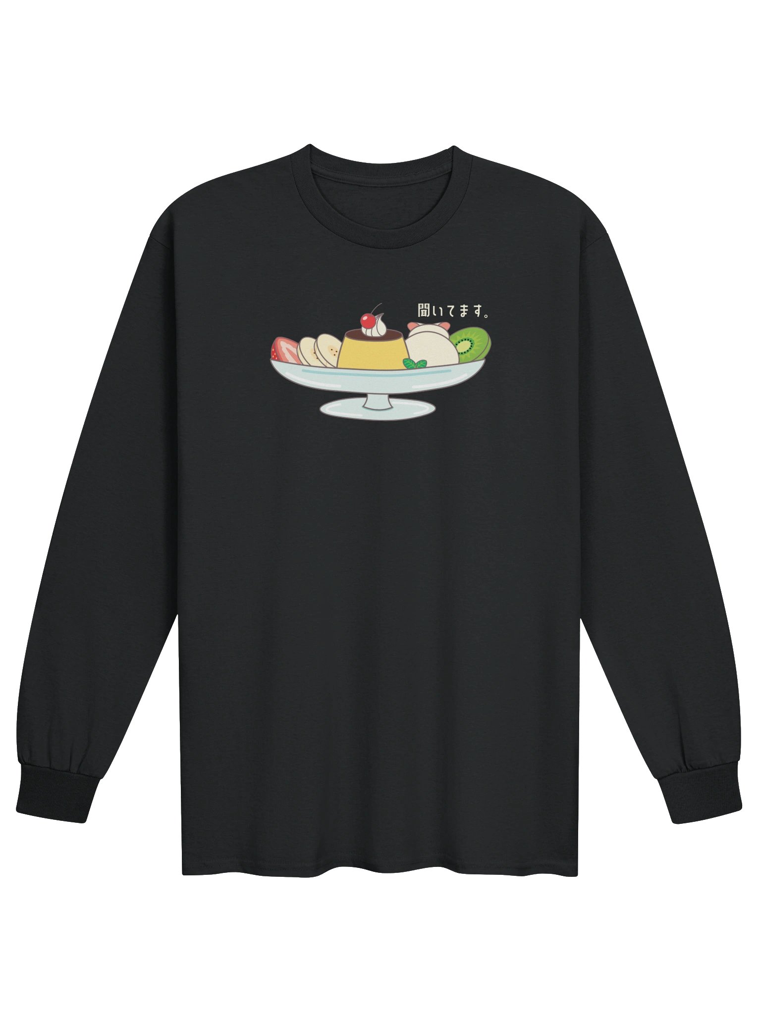 Pudding A La Mode Cat - Unisex Adult Long Sleeve T-shirt product image (1)