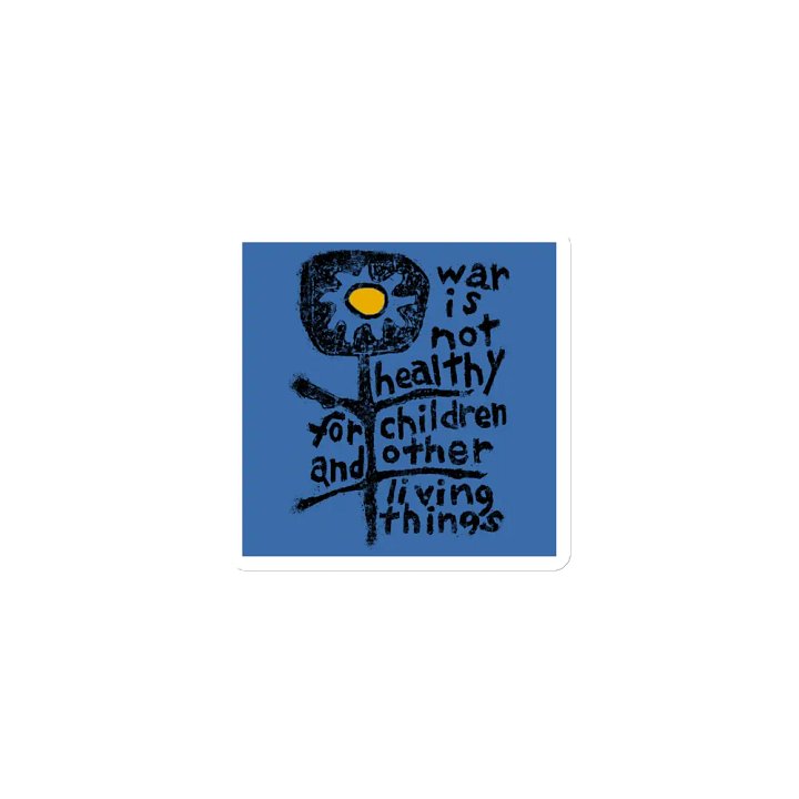 war is not healthy for children Magnet Set in Blue product image (1)