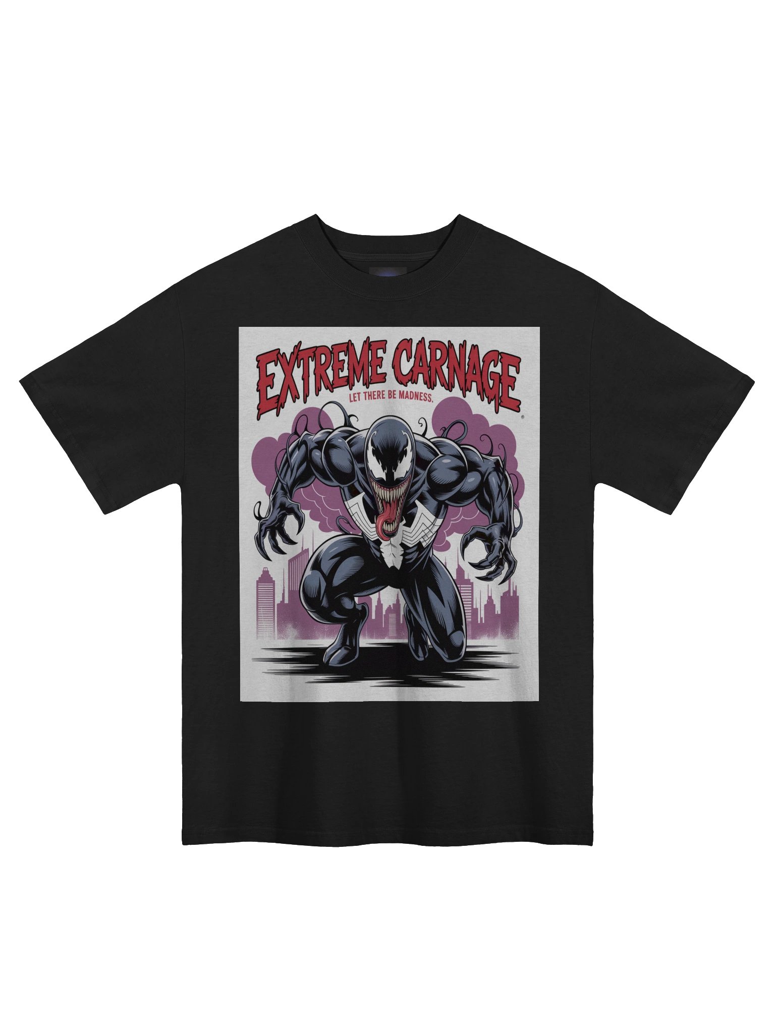 Let There Be Madness: Extreme Carnage Venom Faded Oversized Tee product image (3)