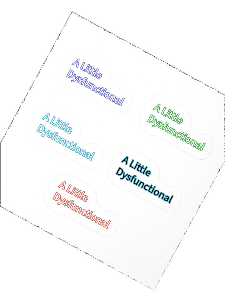 A Little Dsyfunctional Stickers 5PK product image (2)
