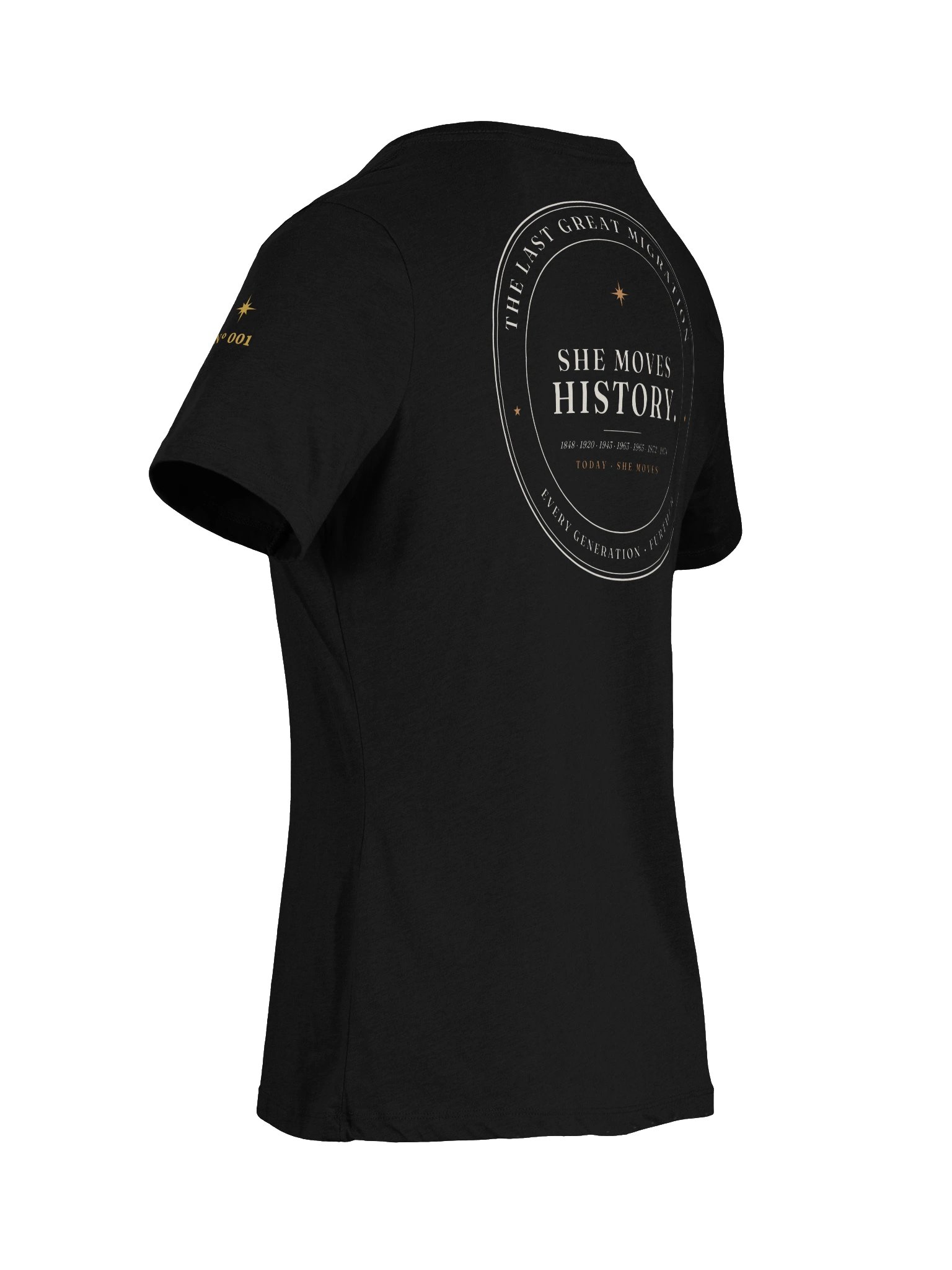 The She Moves History V Neck with Sleeve Stars (Women's) product image (8)