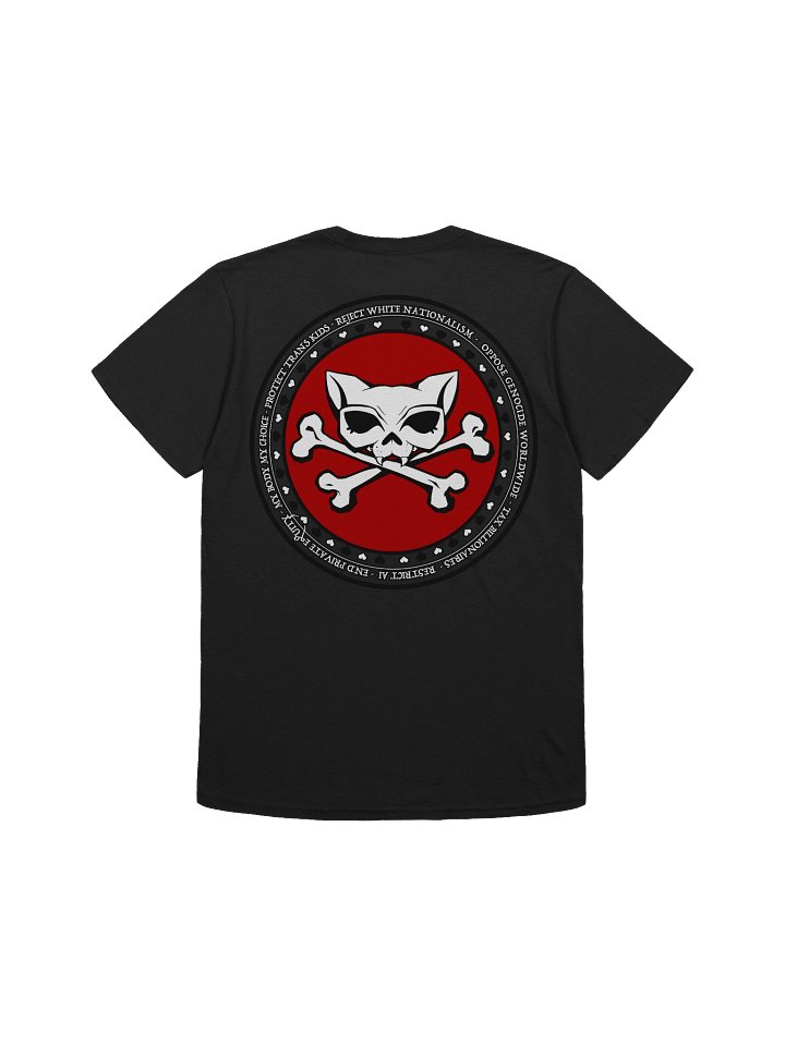 Reject White Nationalism + My Politics Kat Skull Softstyle tee product image (2)