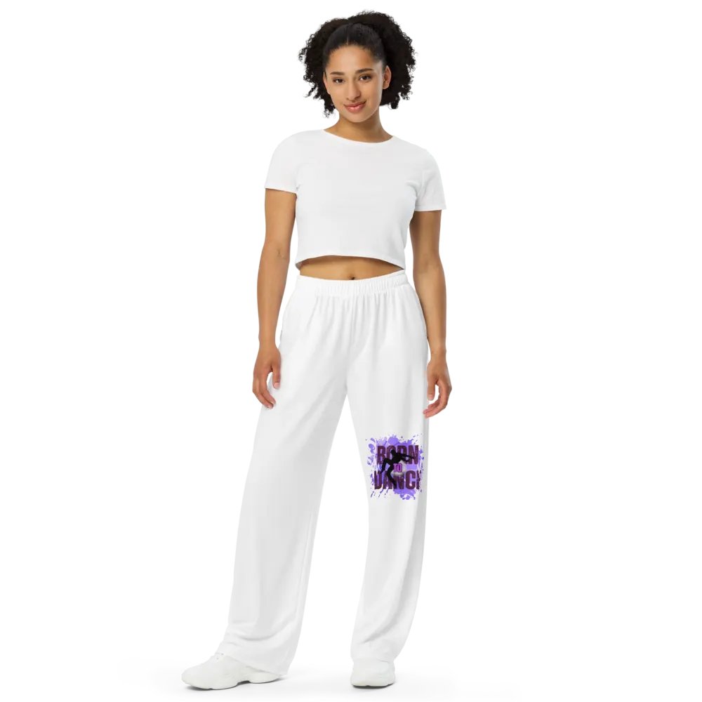 Born to Dance His Silhouette Rhythm Splatter Wide-Leg Pants product image (7)