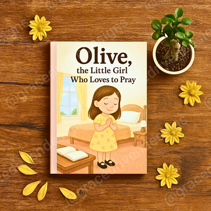 Olive the Little Girl Who Loves to Pray | Children's Digital Storybook PDF | Printable eBook | Instant Download | 20 Pages | Kids' Storybook + Freebies product image (1)