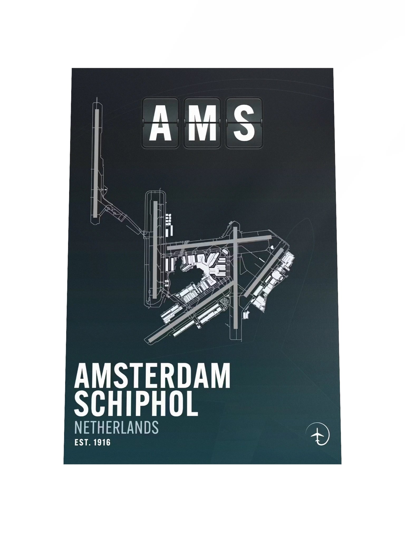 Amsterdam Schiphol AMS Poster product image (4)