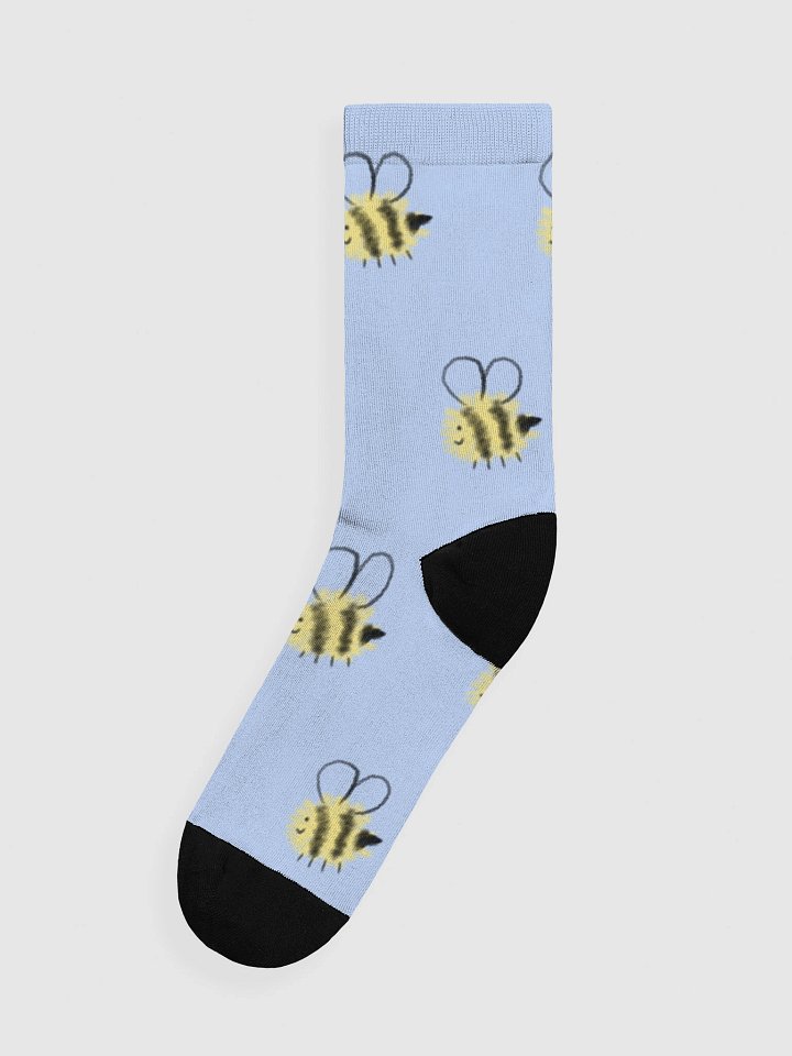 Fluffy Bees Crew Socks product image (1)