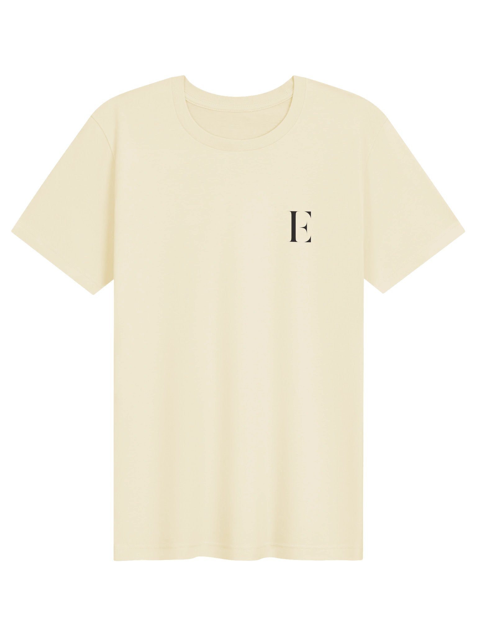 Monogram Crew Tee — Natural & White product image (1)