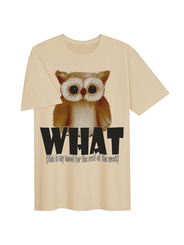 Owl "WHAT" T-Shirt. Unisex Gildan Softstyle T-Shirt product image (2)