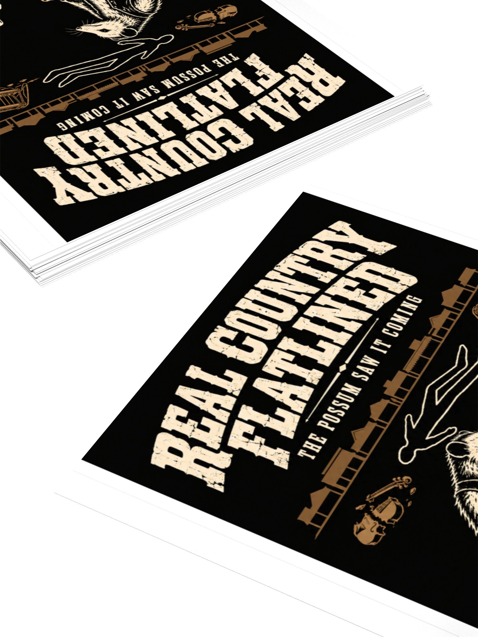 Real Country Flatlined Sticker — Drop 005 product image (4)