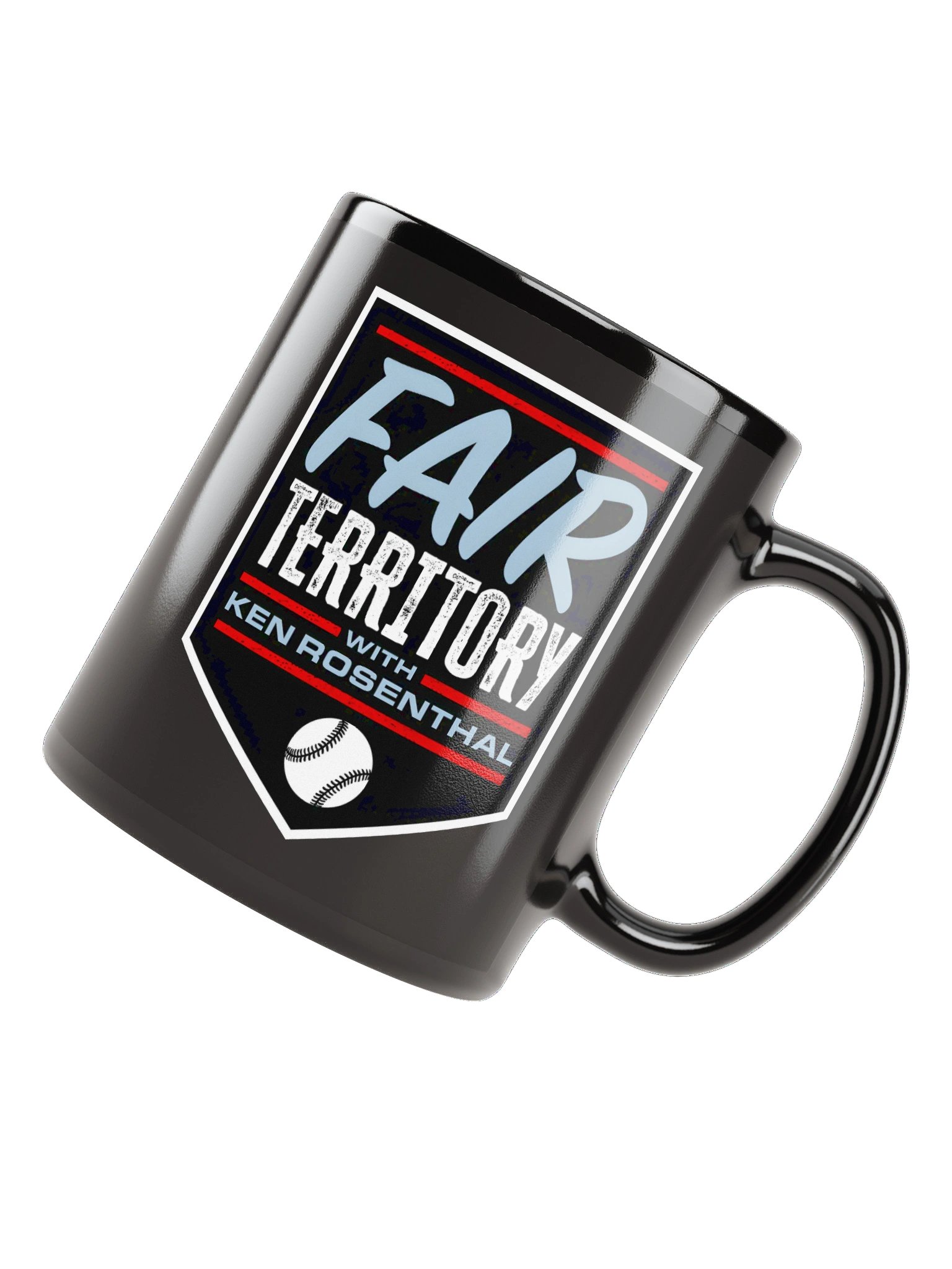 Fair Territory with Ken Rosenthal Glossy Black Mug product image (4)