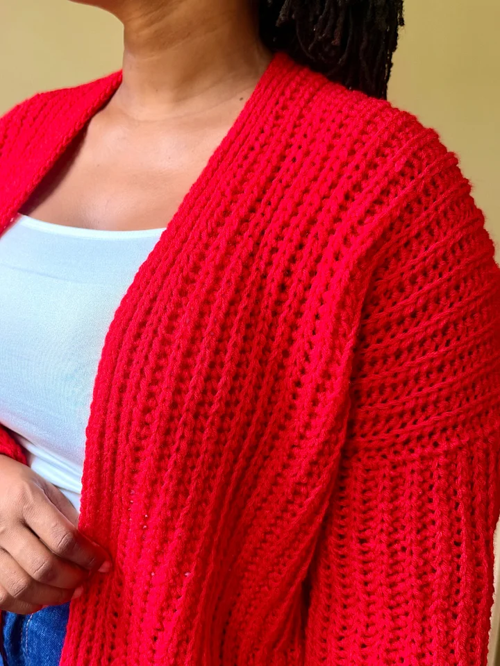 Crochet Dropshoulder Cardigan Pattern product image (1)