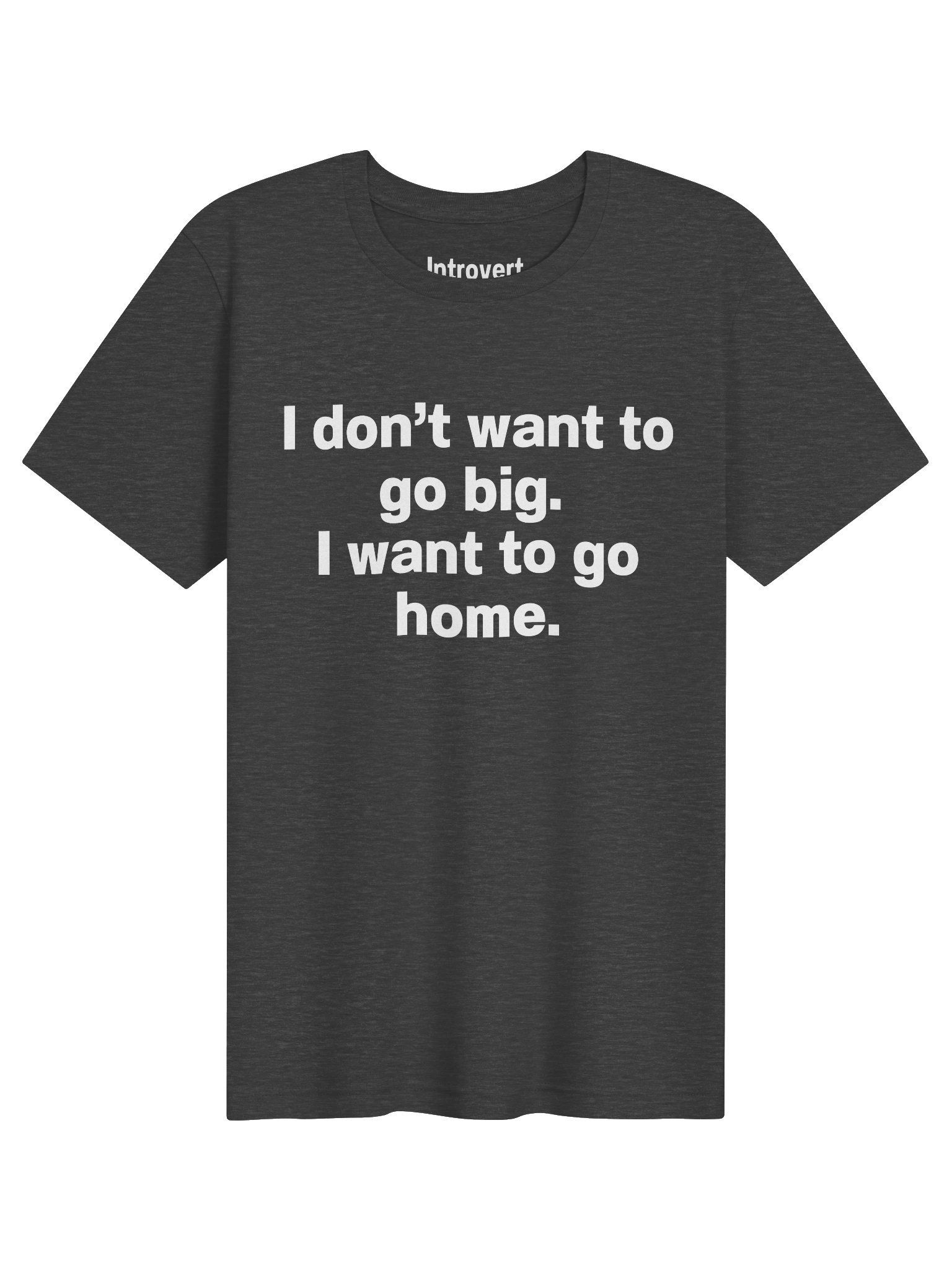 I don't want to go big. I want to go home. Unisex T-Shirt product image (61)