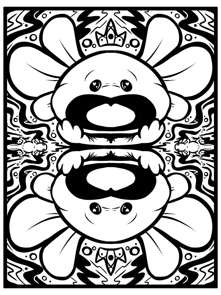 Axolotl - Coloring Page product image (1)