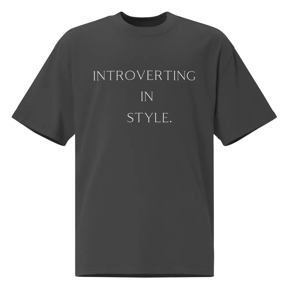 Nostalgic Introverting Oversized Tee product image (1)