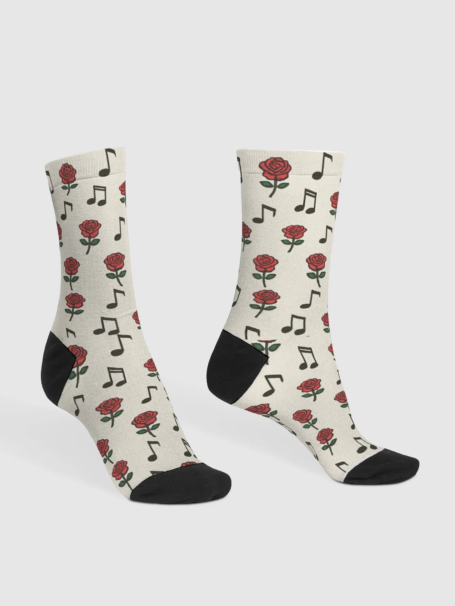 Melodic Rose Recycled Crew Socks product image (3)