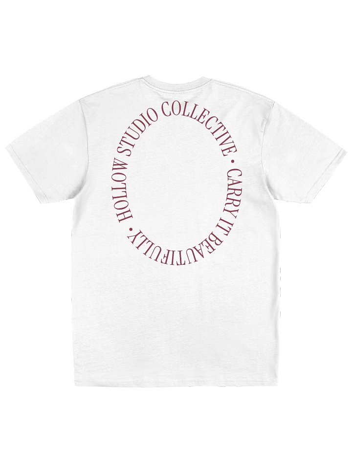 Hollow Maroon Staple Tee | Collection II product image (1)