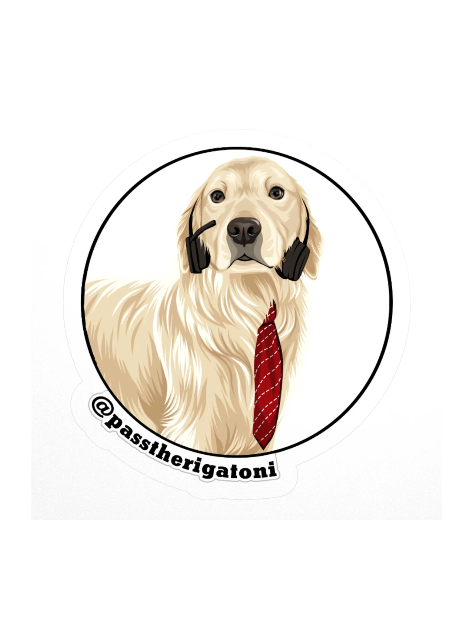 Rigatoni Circle Badge Sticker product image (3)