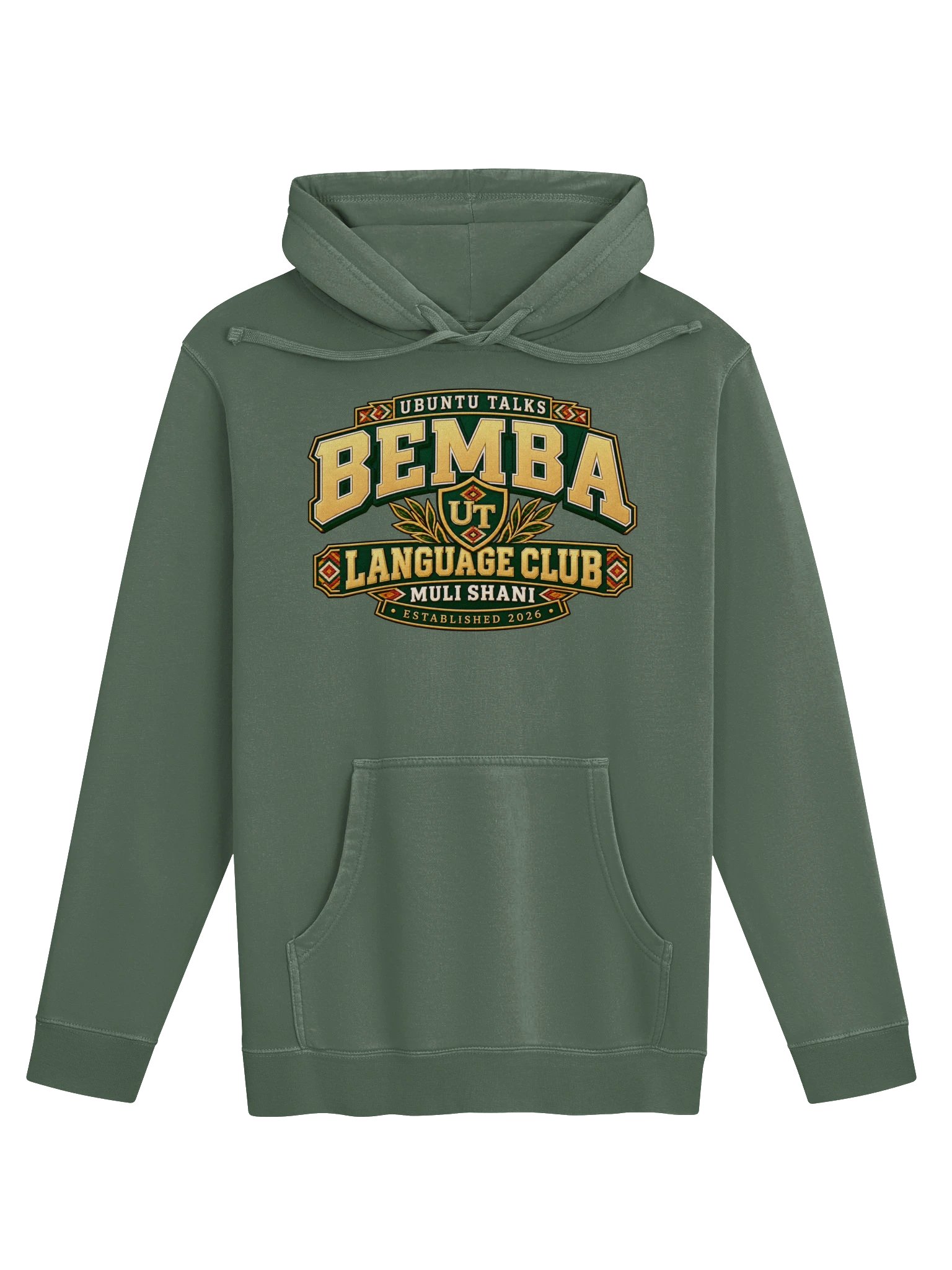 Ubuntu Talks Language Club — MULI SHANI | Bemba Washed Hoodie product image (1)