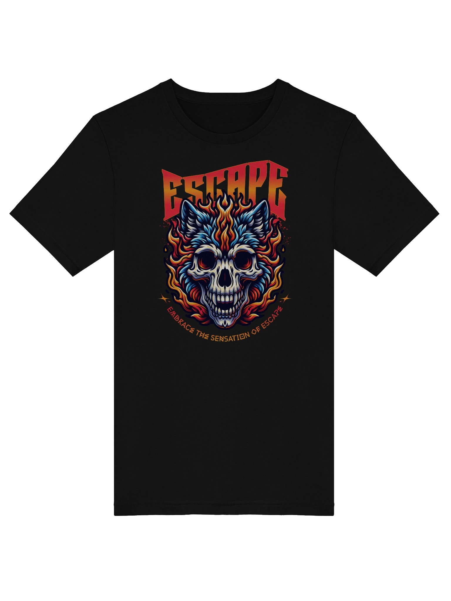 Unique Escape Wolf Skull T-Shirt for Casual Wear product image (5)