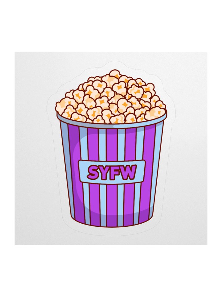 SYFW Popcorn Bucket Sticker product image (1)