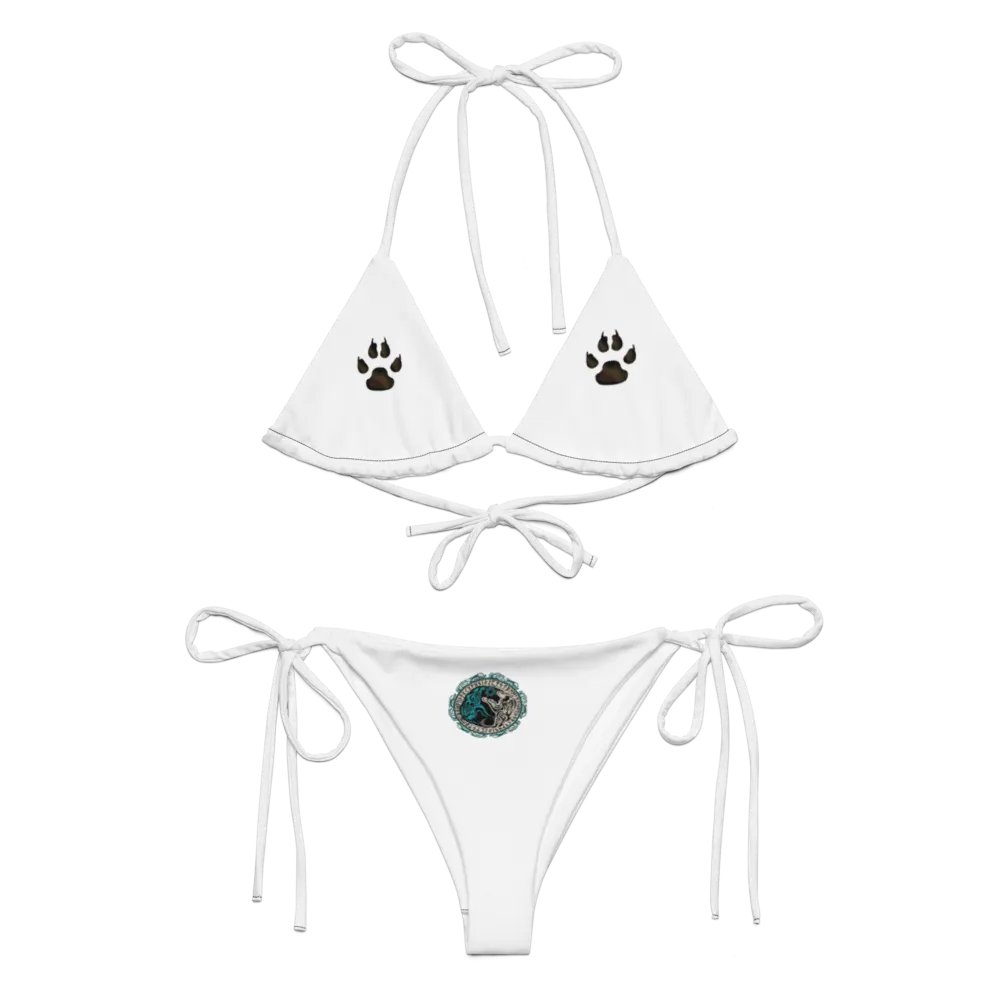 Paws Nation All-Over Print Recycled String Bikini product image (1)