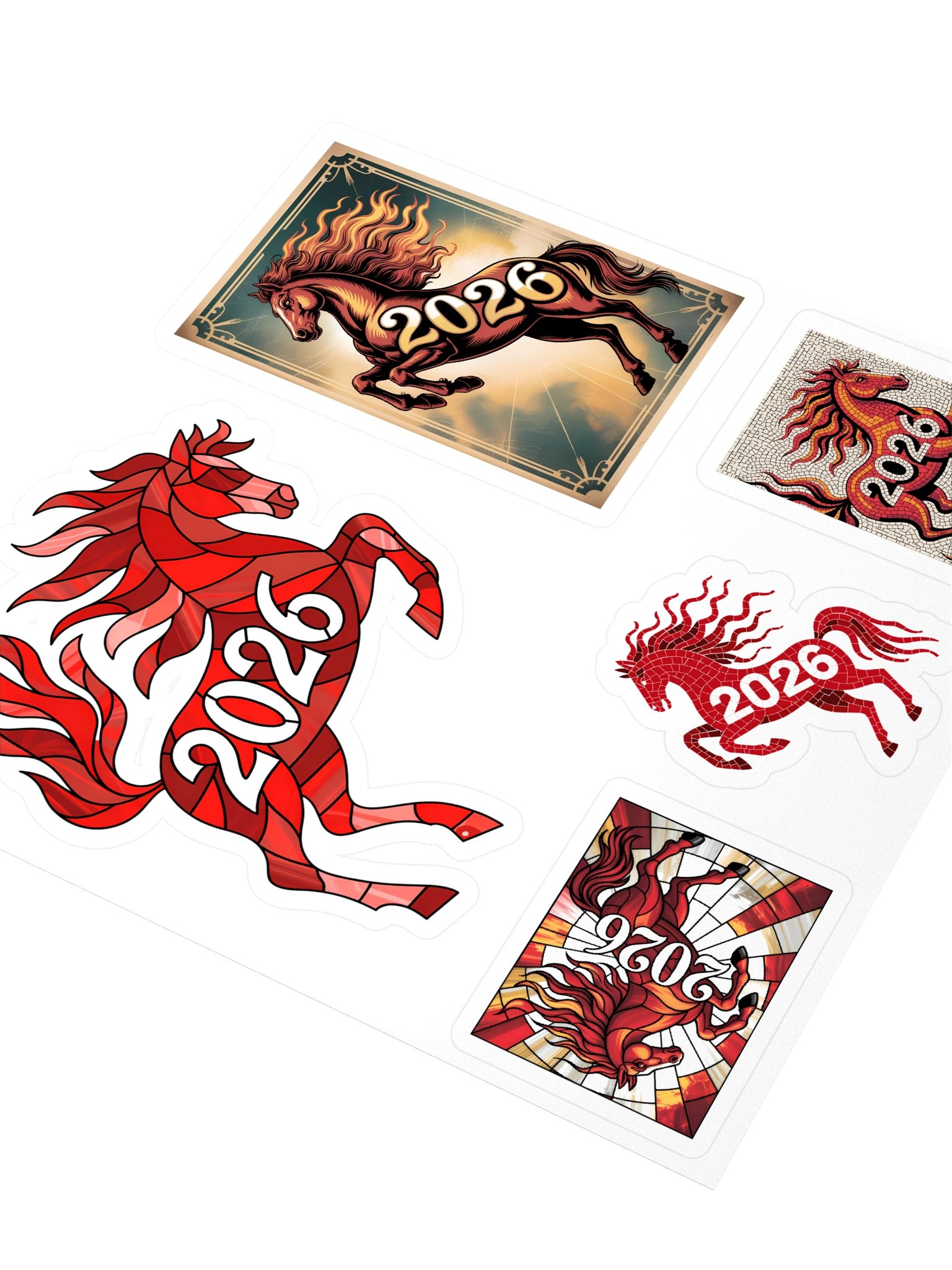 Chinese Year of the Fire Horse Sticker Sheet product image (3)