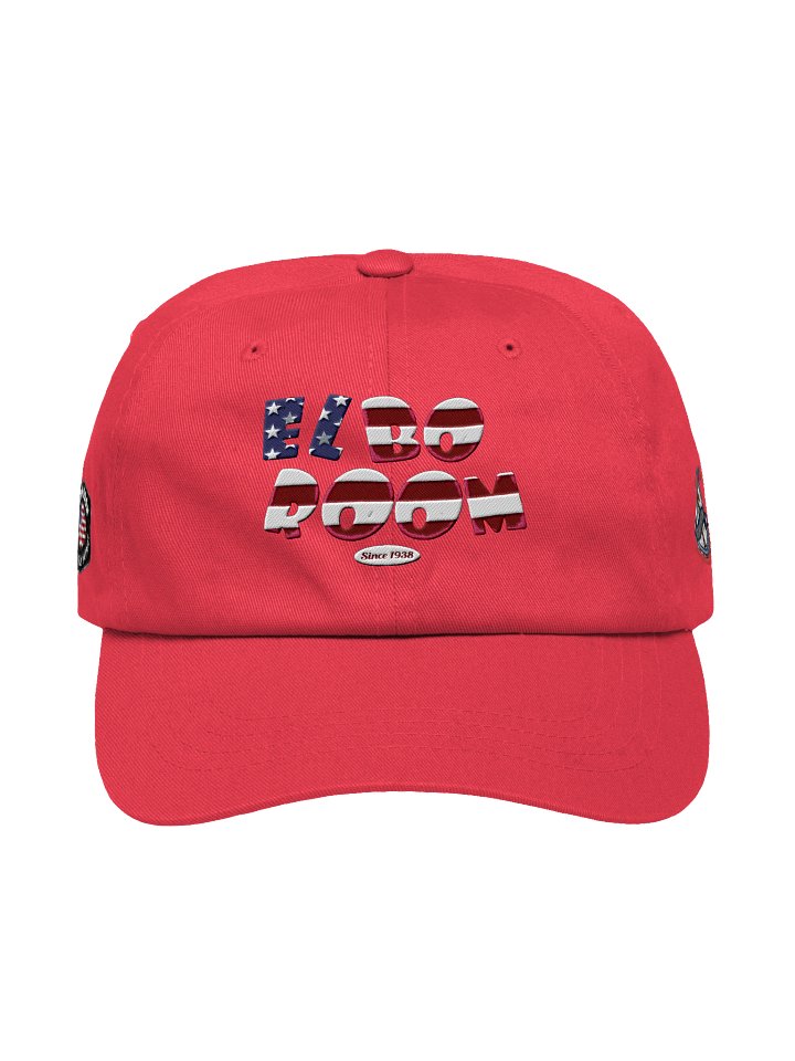 Elbo Room Retro Flag Text Dad Hat | Classic Red Edition product image (5)