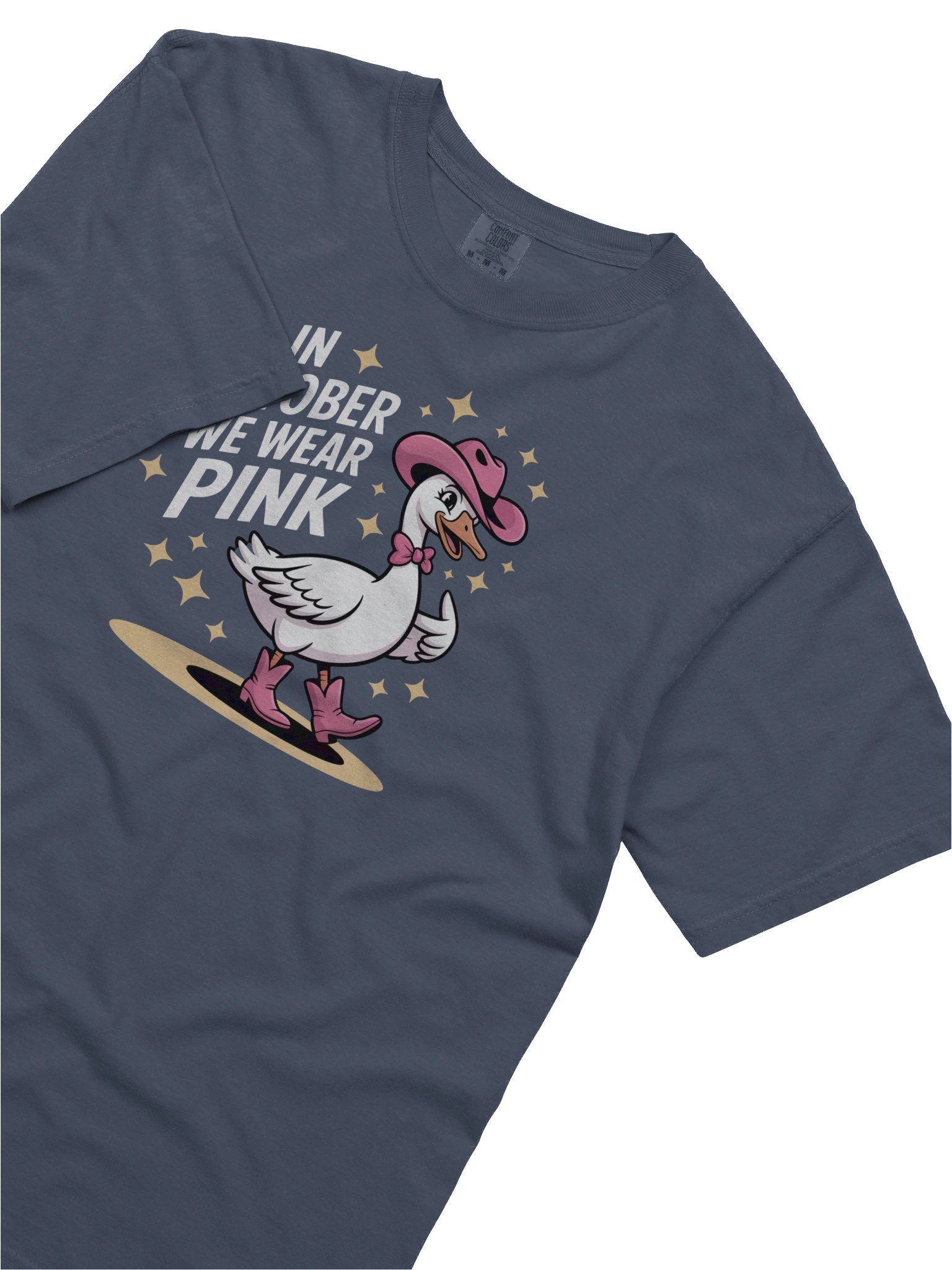 In October We Wear Pink Cowgirl Goose T-Shirt product image (21)