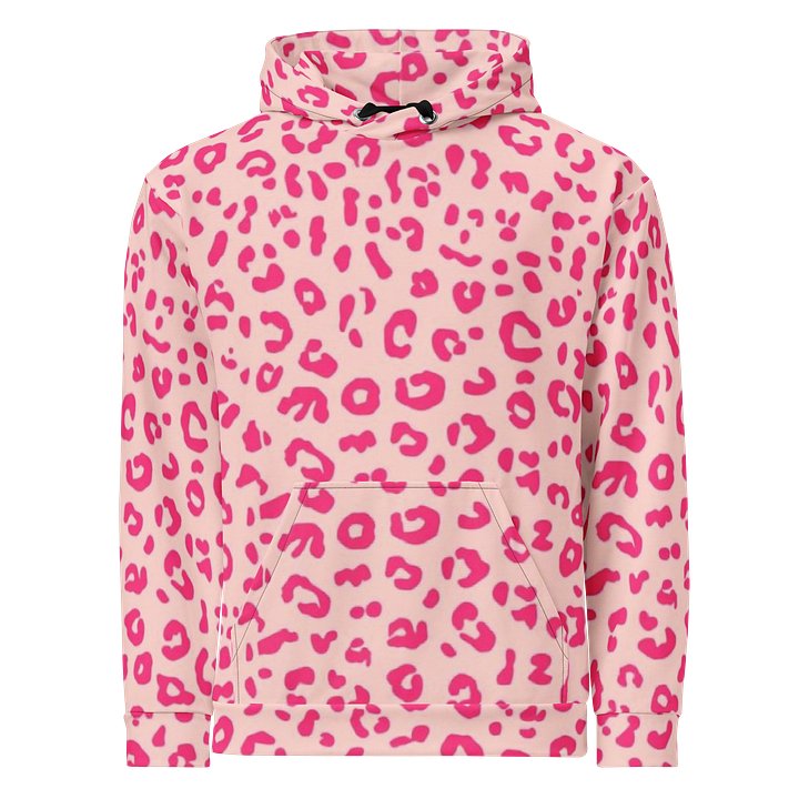 Pink Leopard Print Hoodie product image (1)