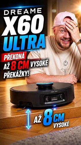 Doma máme hodně vysoké prahy a #DreameX60Ultra je jeden z mála vysavačů, který si s nimi bez problémů poradí! Perfektní pomoc...