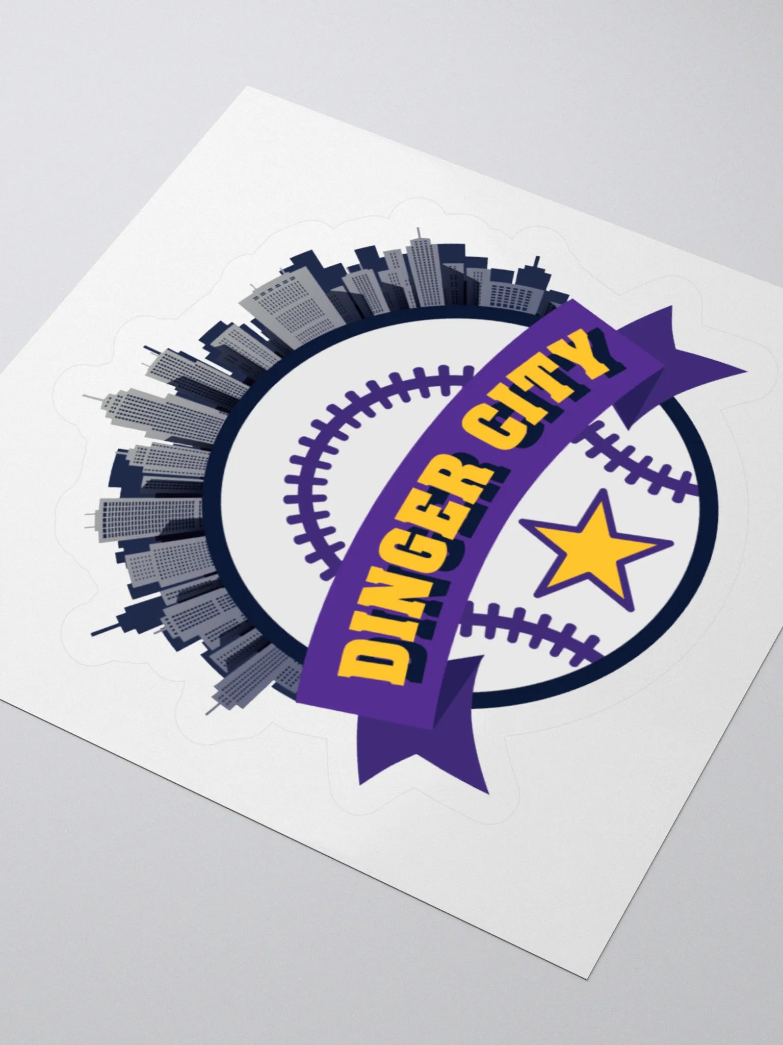 Dinger City Logo Sticker product image (8)