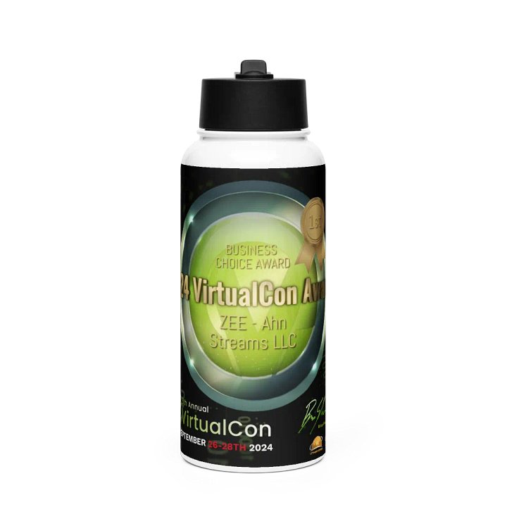 ZEE -Award VCon2024 - Water Bottle/with straw product image (1)