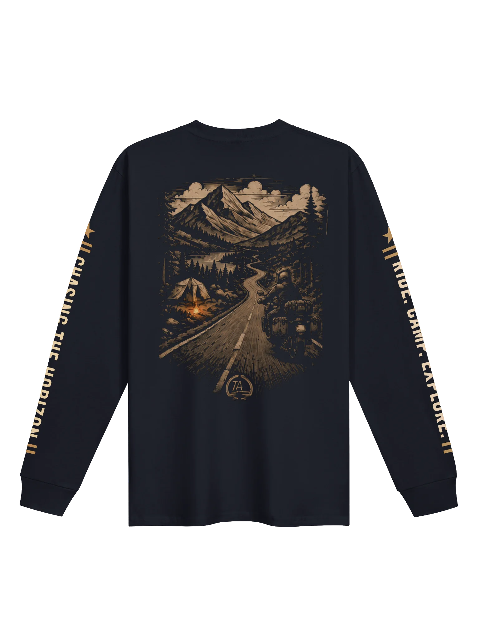 RIDE. CAMP. EXPLORE. Long Sleeve Tee product image (1)