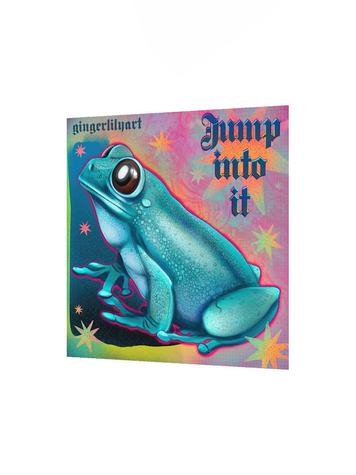 jumping frog print product image (2)